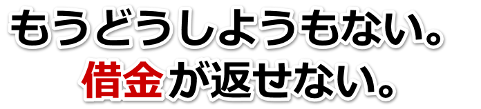 もうどうしようもない。借金が返せない。越前市で弁護士や司法書士に無料相談するしかない